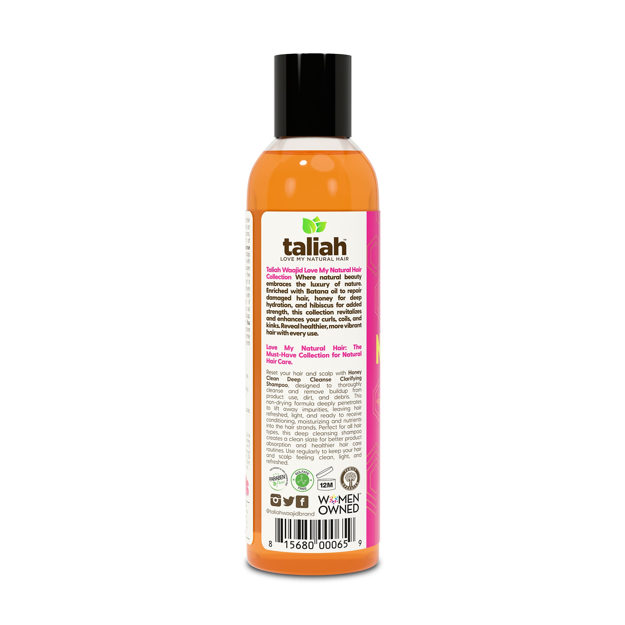 Image of Taliah Waajid Love My Natural Hair Honey Clean Deep Cleanse Clarifying Shampoo 8oz