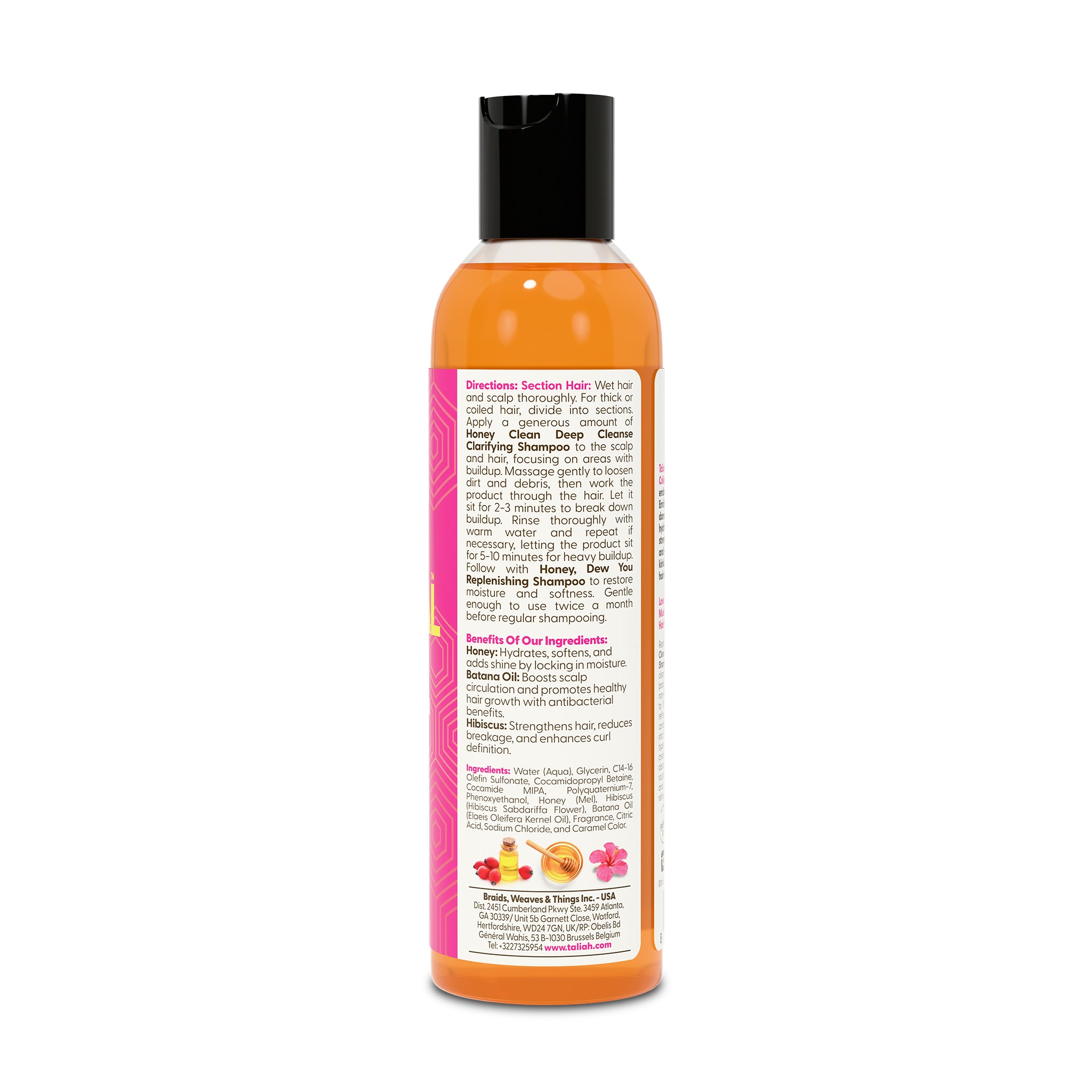 Image of Taliah Waajid Love My Natural Hair Honey Clean Deep Cleanse Clarifying Shampoo 8oz