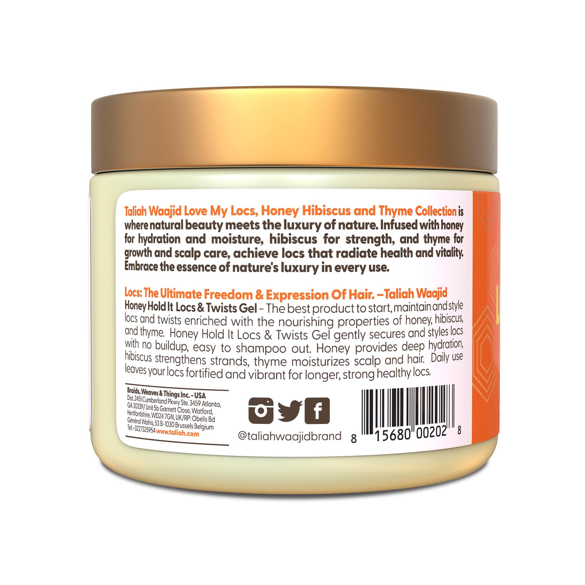 Taliah Waajid Love My Locs Honey Hold It Locs &amp; Twists Gel 16oz