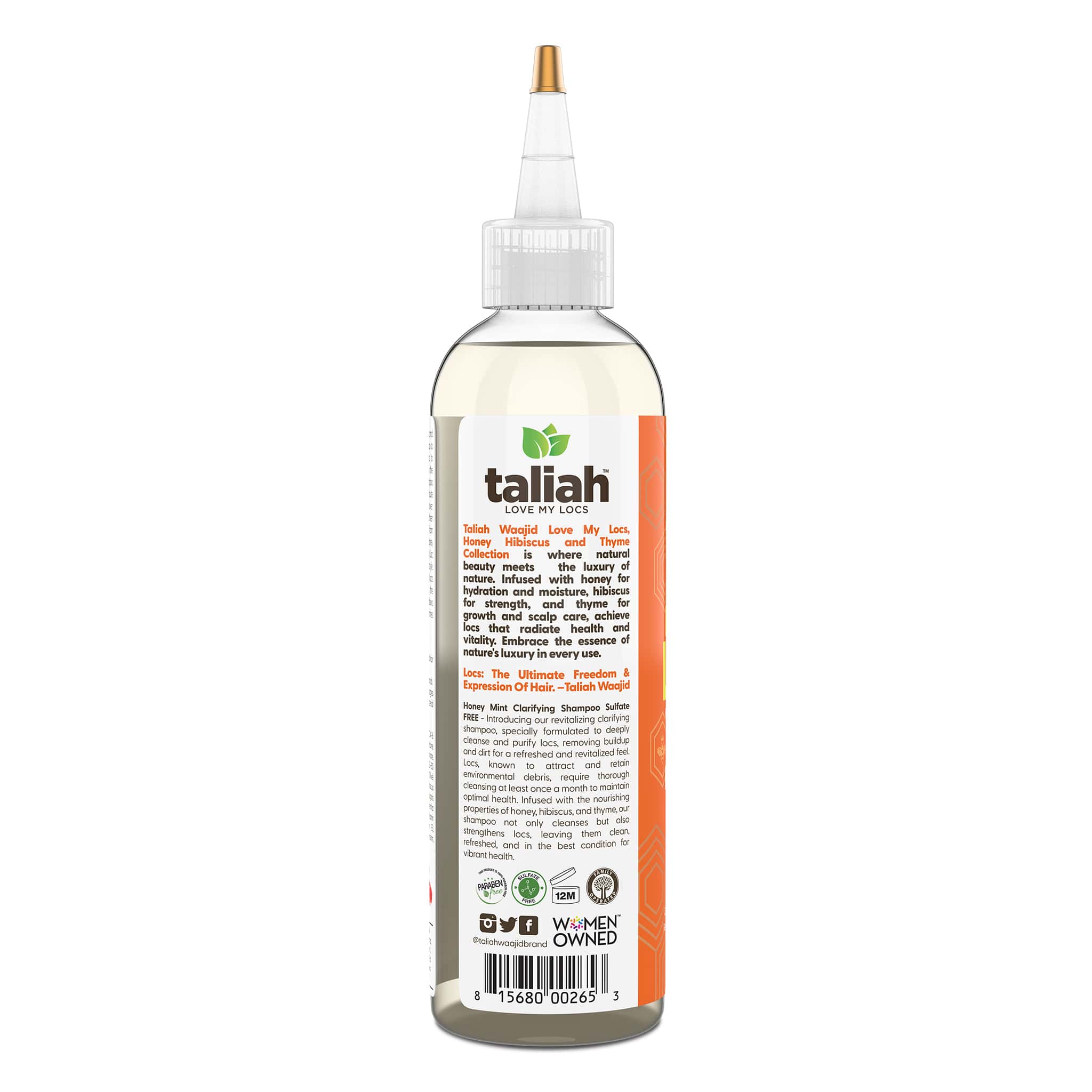 Taliah Waajid Love My Locs Honey Mint Clarifying Shampoo Sulfate FREE 8oz