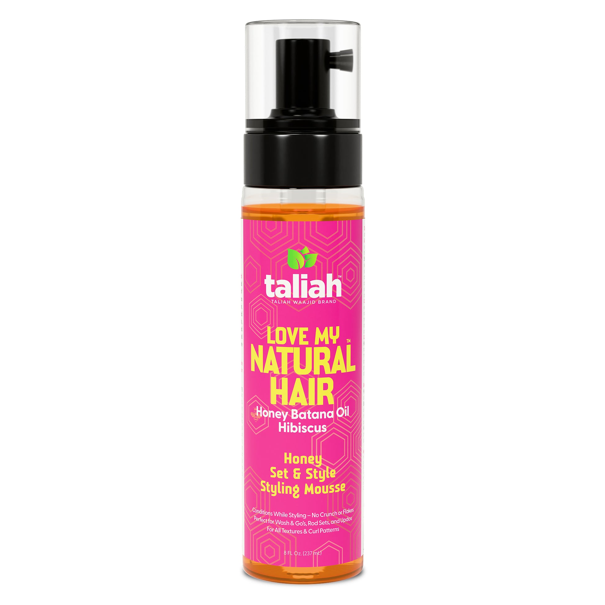 Taliah Waajid Love My Natural Hair Honey Set & Style Styling Mousse 8oz