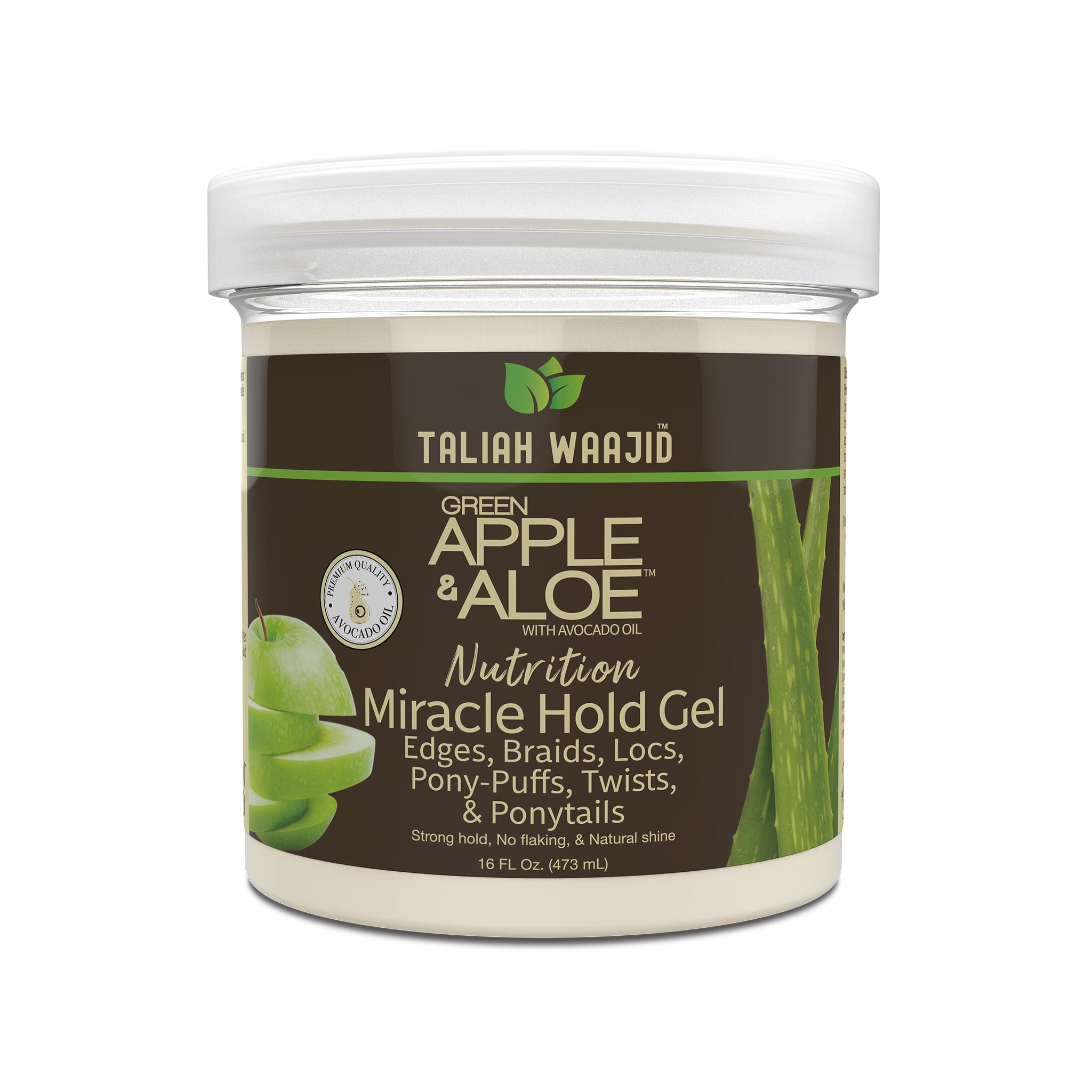 Image of Taliah Waajid Green Apple & Aloe Nutrition Miracle Hold Gel 16oz