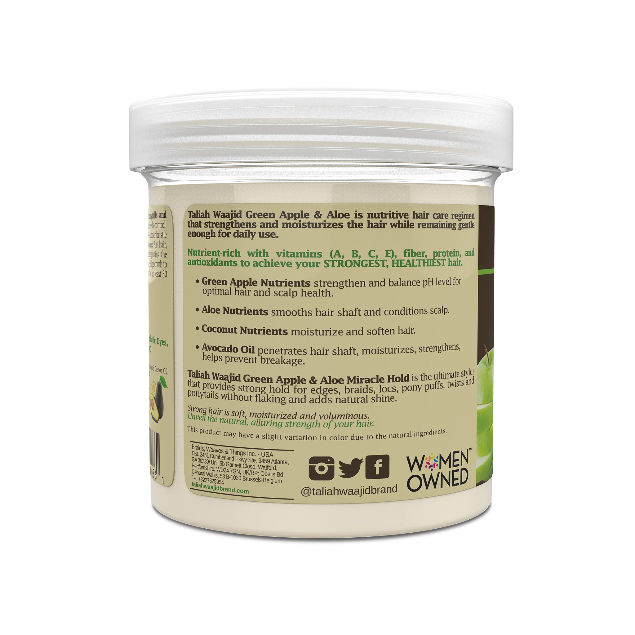 Image of Taliah Waajid Green Apple & Aloe Nutrition Miracle Hold Gel 16oz