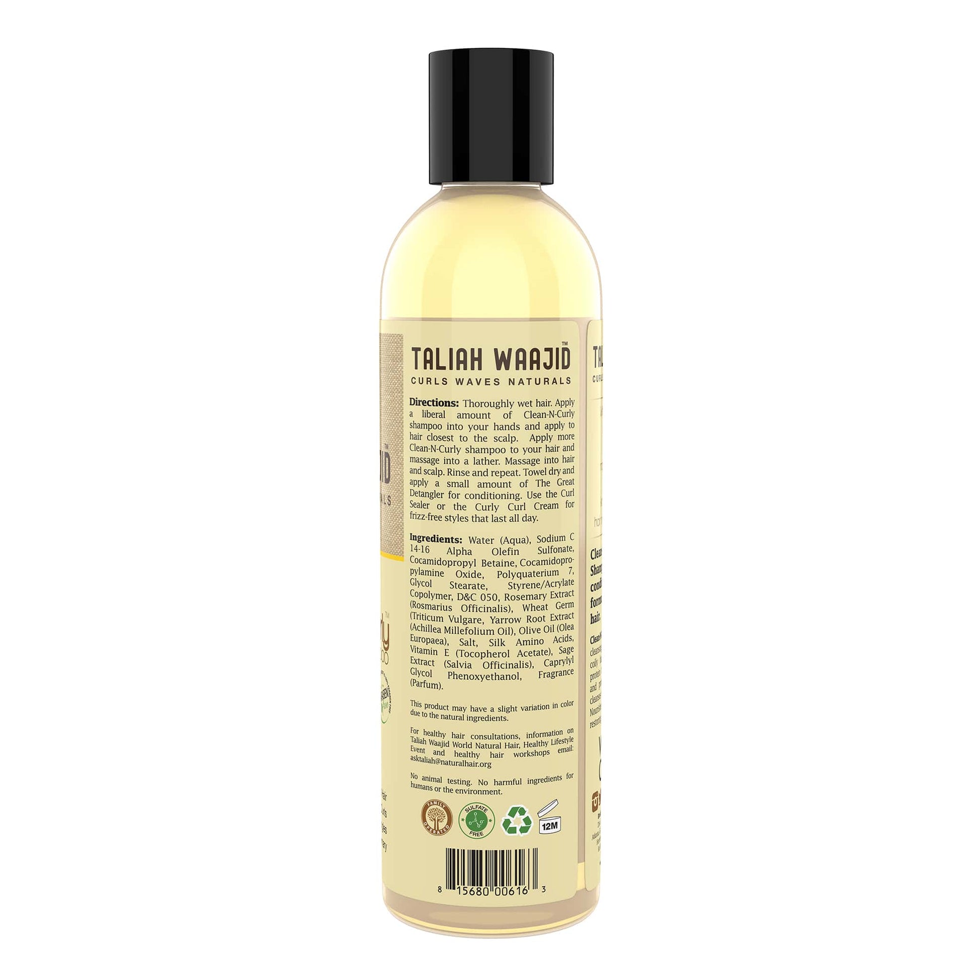 Taliah Waajid Curls, Waves, Naturals Clean-N-Curly Hydrating Shampoo 8oz