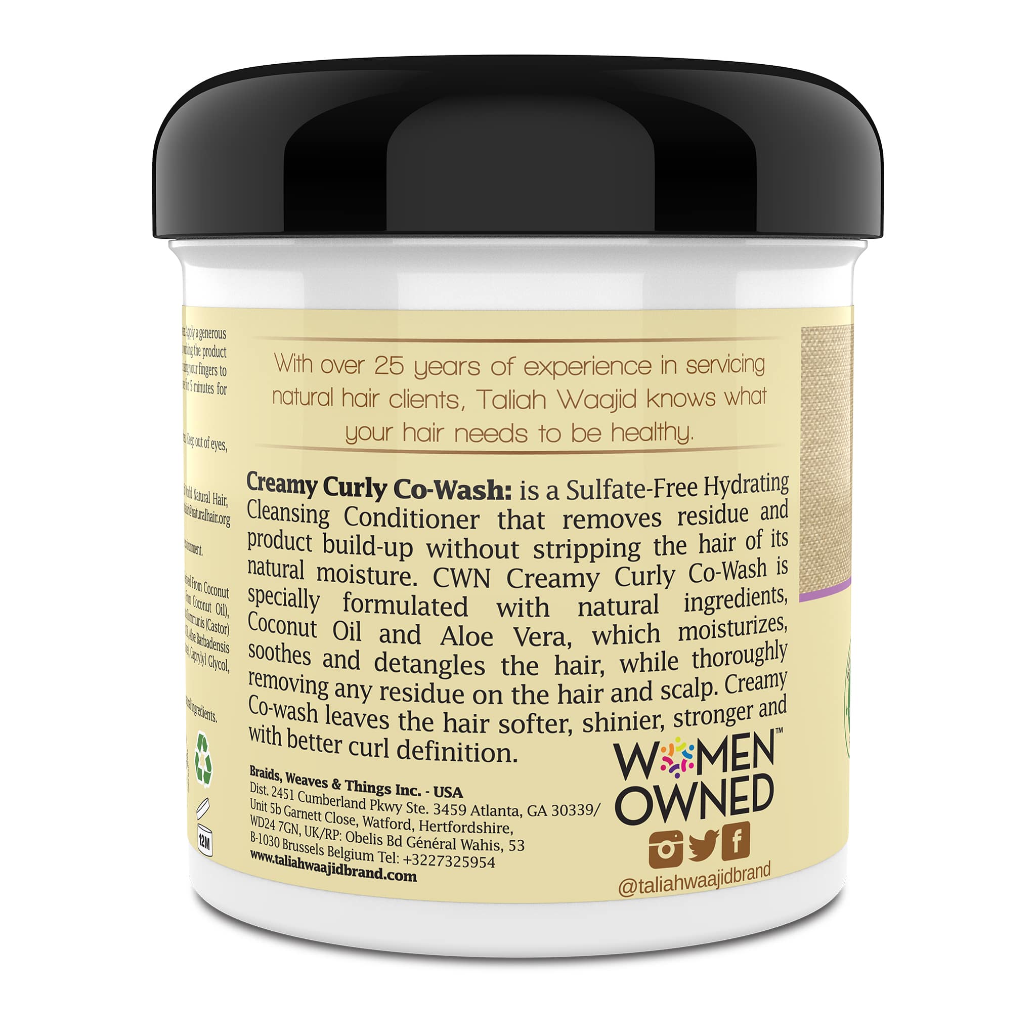 Image of Taliah Waajid Curls, Waves, Naturals Creamy Curly Co-Wash 16oz