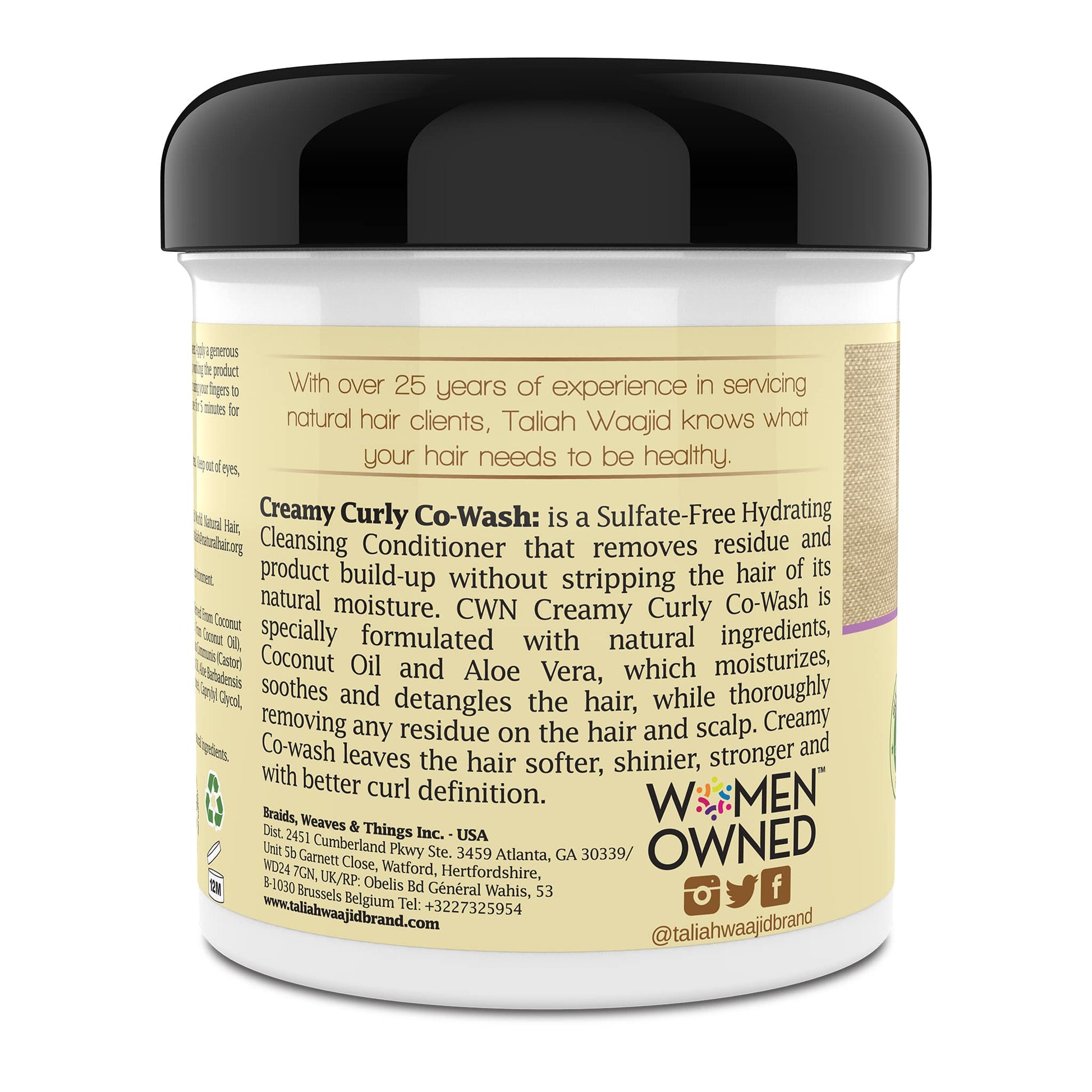 Taliah Waajid Curls, Waves, Naturals Creamy Curly Co-Wash 16oz