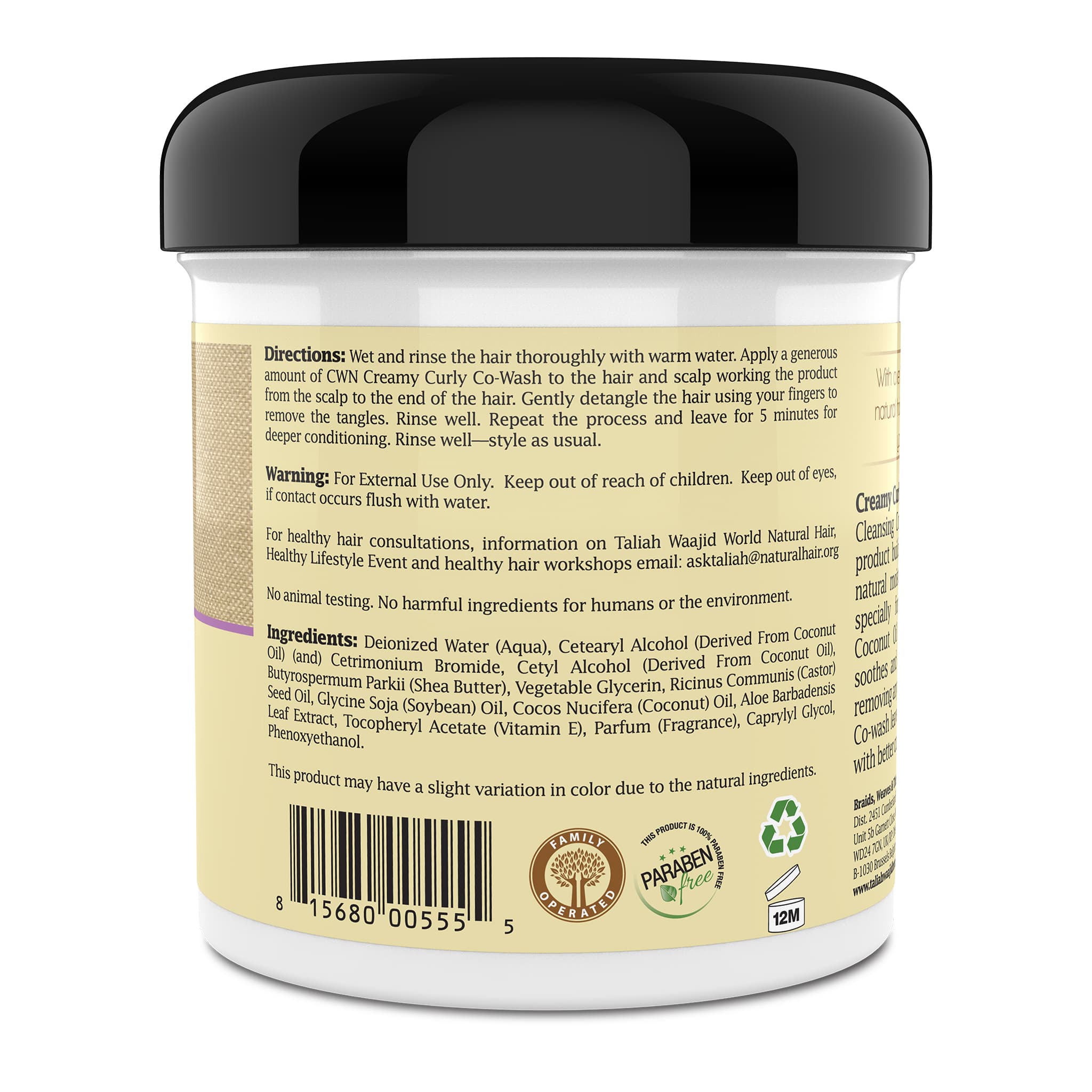 Image of Taliah Waajid Curls, Waves, Naturals Creamy Curly Co-Wash 16oz