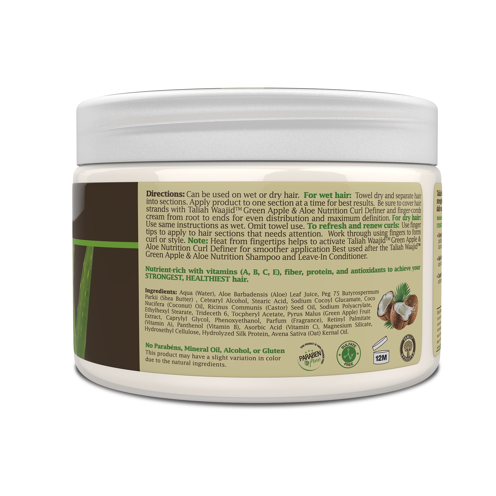 Image of Taliah Waajid Green Apple & Aloe Nutrition Curl Definer 12oz