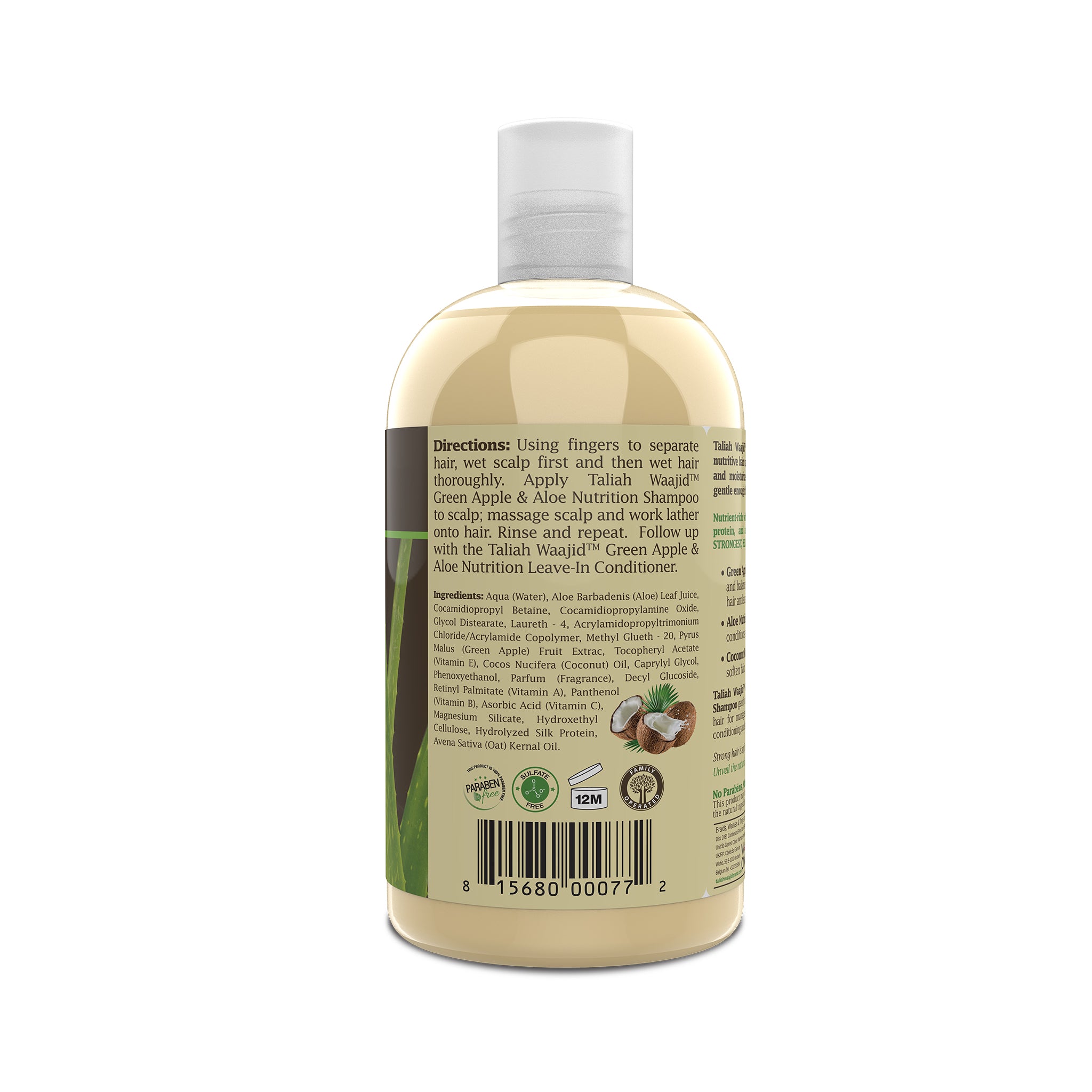 Taliah Waajid Green Apple and Aloe Nutrition Shampoo 12oz