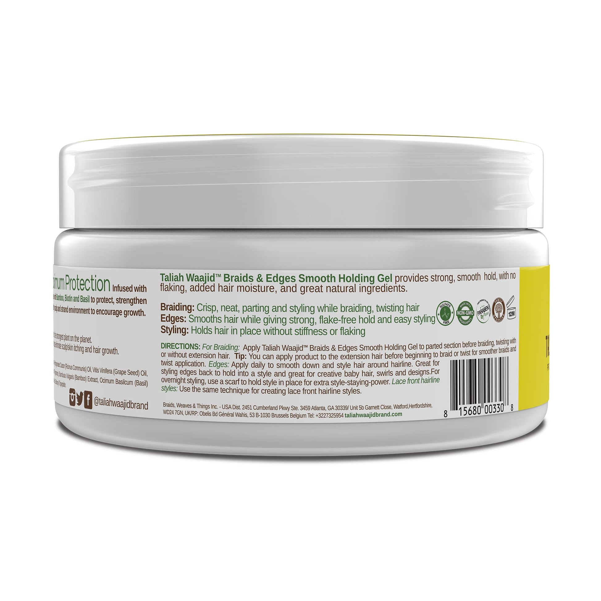 Taliah Waajid Protective Styles Braids & Edges Smooth Holding Gel 8oz