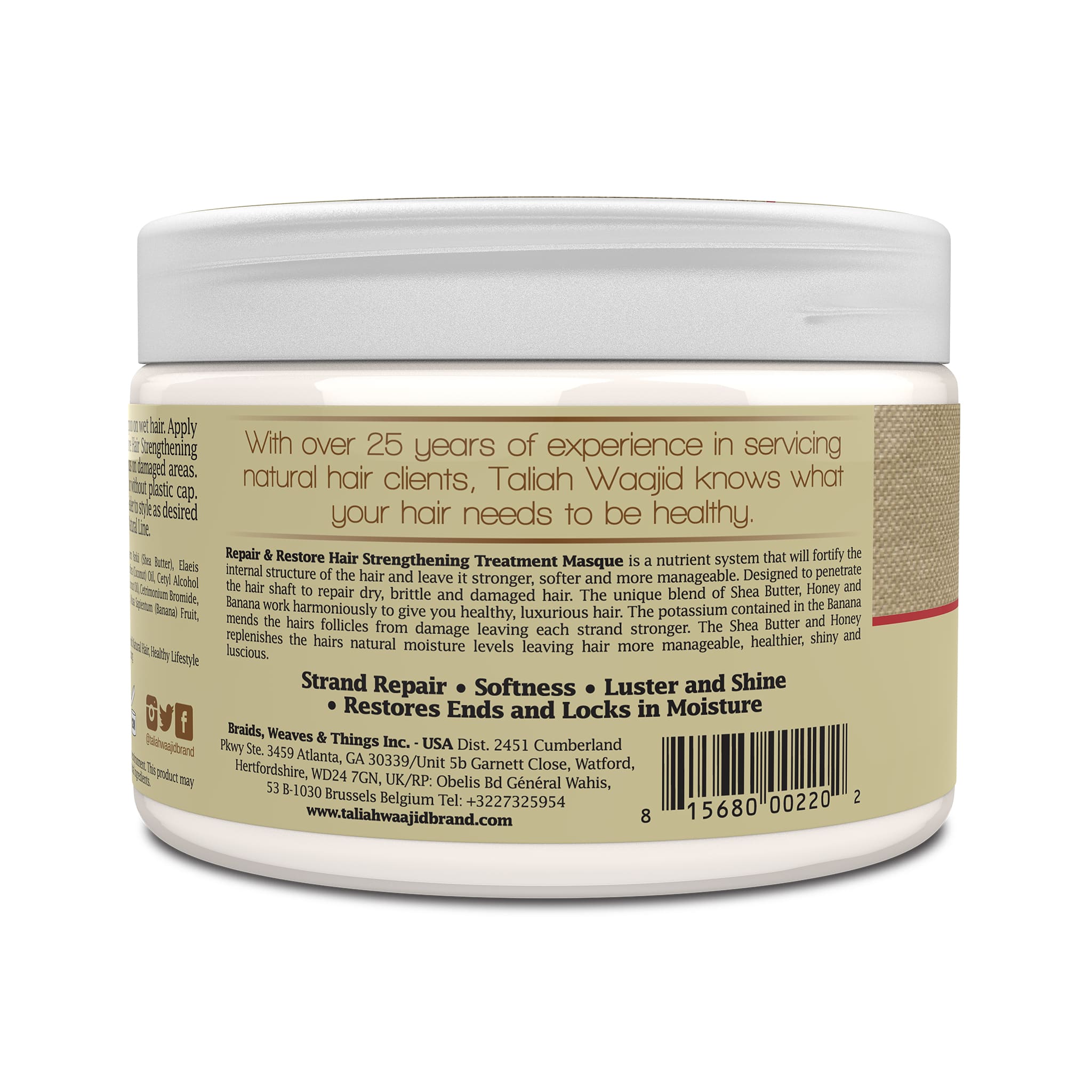 Taliah Waajid Curls, Waves & Naturals Repair & Restore 12oz