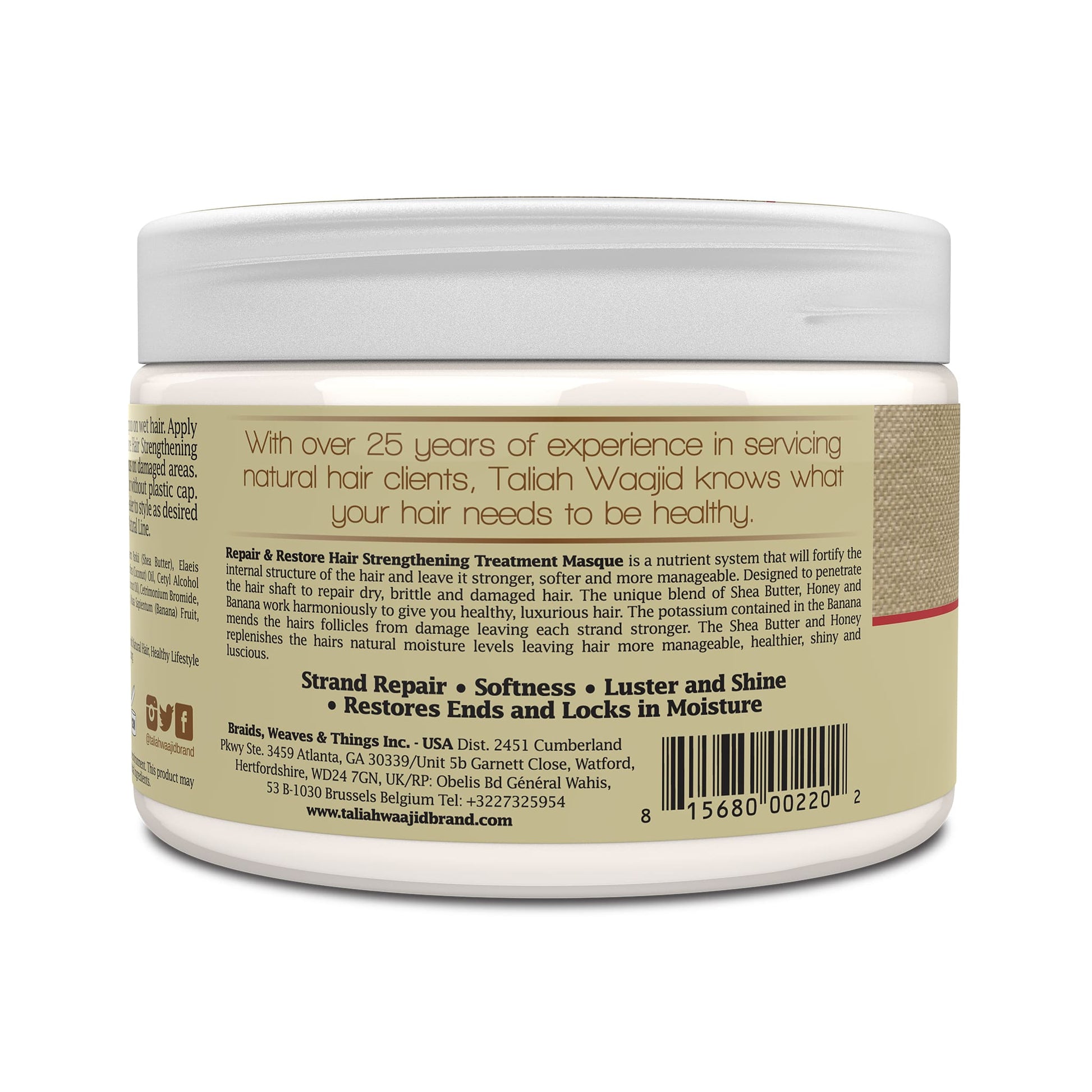 Taliah Waajid Curls, Waves & Naturals Repair & Restore 12oz