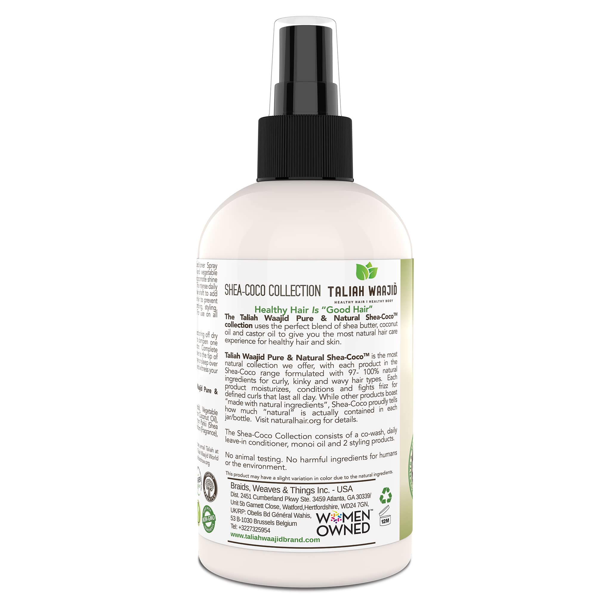 Taliah Waajid Pure & Natural Shea-Coco Leave-In Condition 8oz