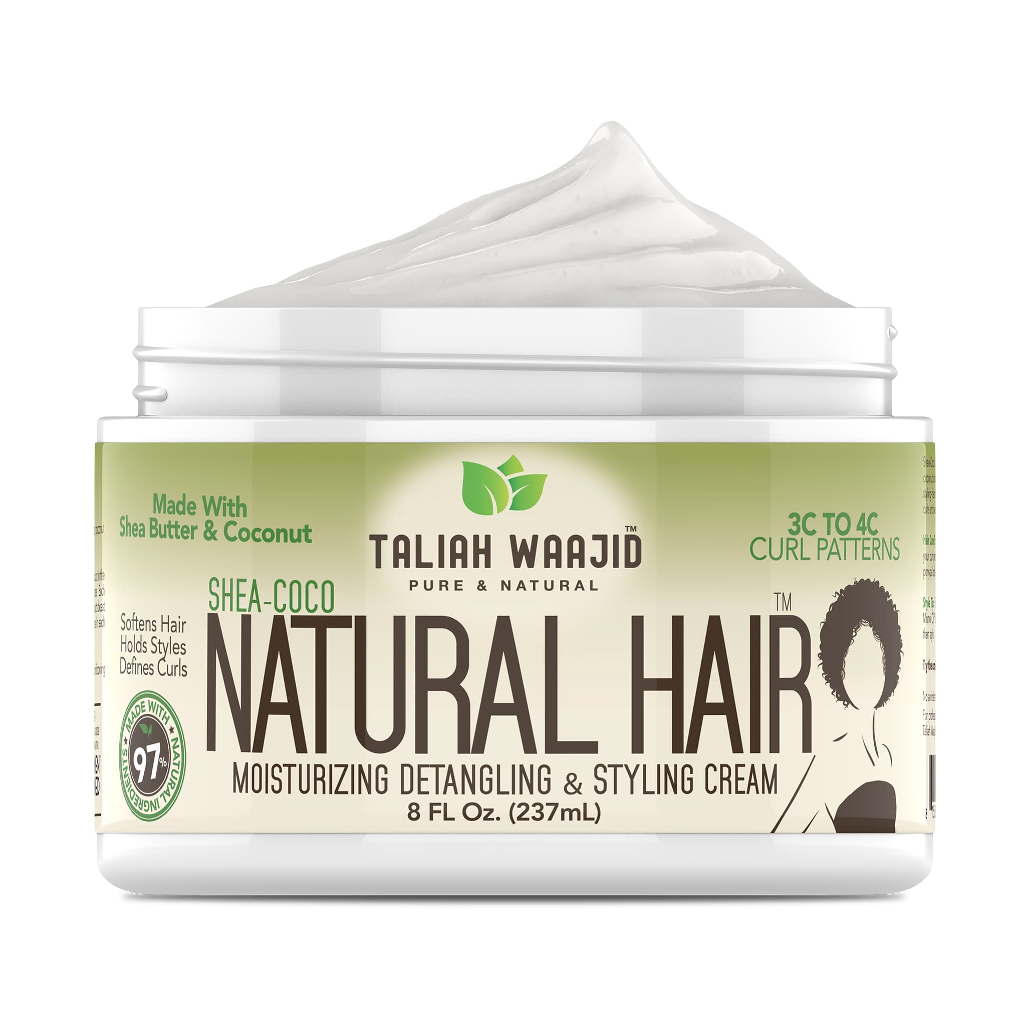 Taliah Waajid Pure & Natural Shea-Coco Natural Hair Style Cream 8oz