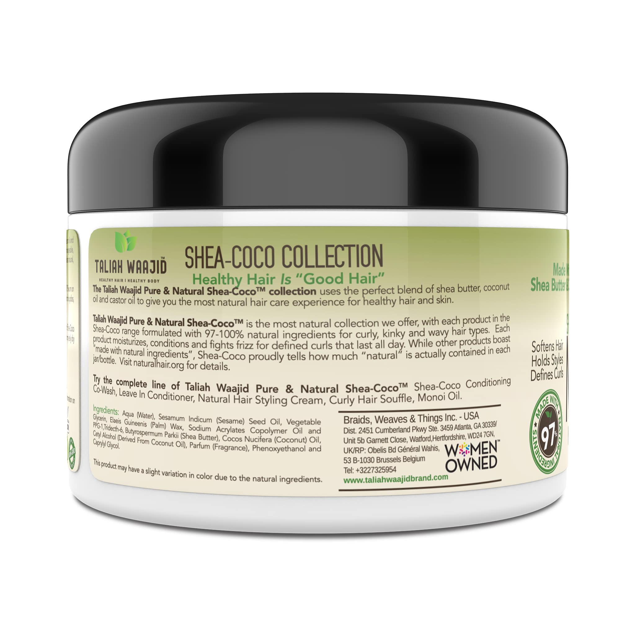 Image of Taliah Waajid Pure & Natural Shea-Coco Natural Hair Style Cream 8oz