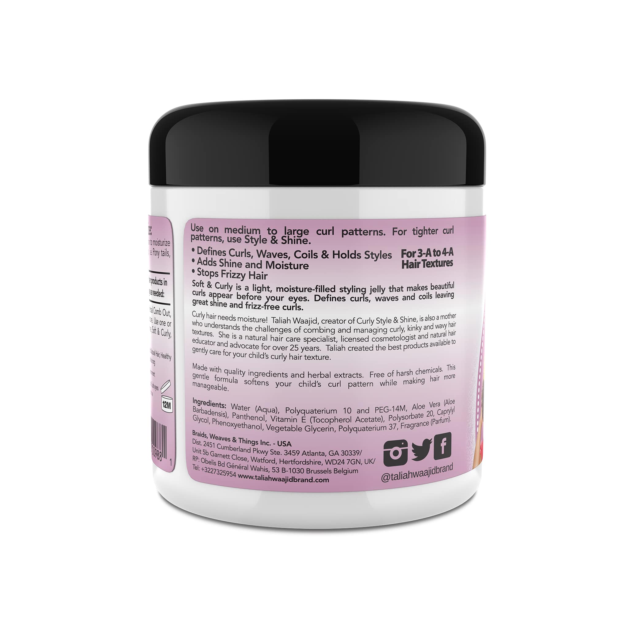 Image of Taliah Waajid Kinky, Wavy, Natural Soft & Curly For Natural Hair 6oz