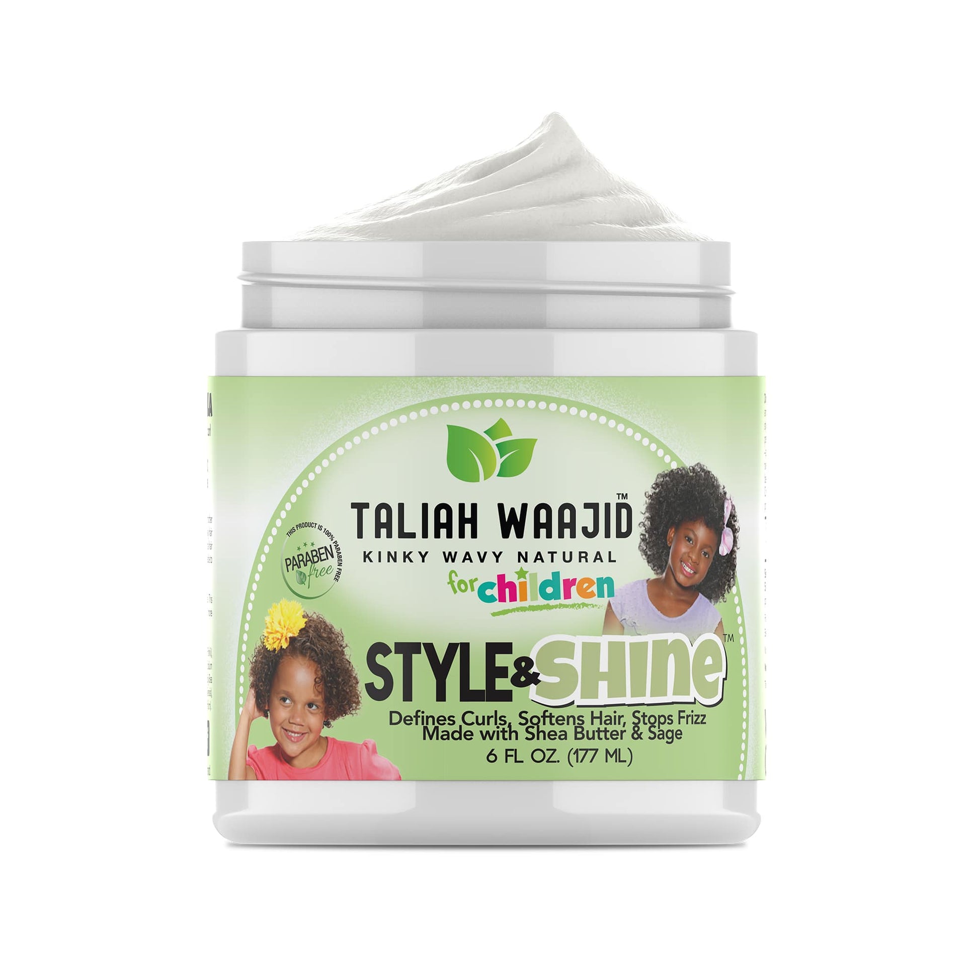 Taliah Waajid Kinky, Wavy, Natural Herbal Style & Shine for Natural Hair 6oz